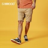 Simwood Shorts Sólidos Masculinos Algodão Slim Fit Shorts =(28)