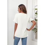 Casual Fashion Mulher Manga Curta T-shirt S
