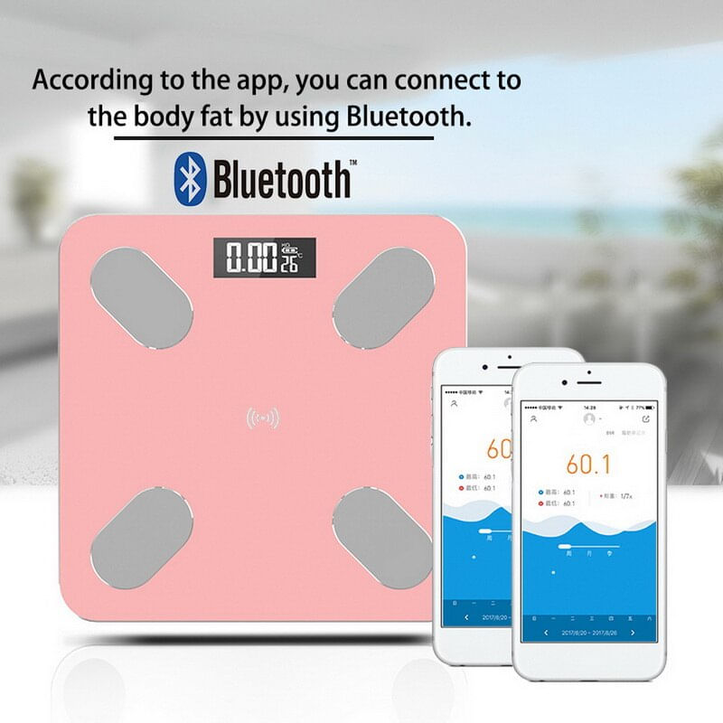Balança De Gordura Corporal, Balança Lcd Digital Sem Fio Bluetooth, Bmiwe