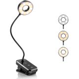 Luzes De Leitura Para Livros Na Cama, 16 Lâmpadas De Leitura Recarregáveis Led Com 3 Modos De Cor, Luzes Do Livro De Escurecimento De Brilho