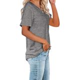 Casual Fashion Mulher Manga Curta T-shirt S