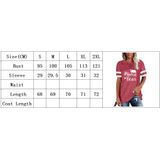 Casual Fashion Mulher Manga Curta T-shirt S