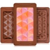 3 Moldes De Silicona Para Barra De Caramelo Profunda, Moldes De Silicona Para Cera Derretida Grande (juego De Pirámides)
