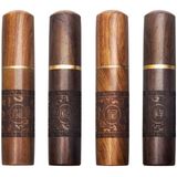 Caixa De Palito De Dente De Madeira Portátil À Prova D&#39;água De Palito Artesanal Para Armazenar Palito De Dente, Agulha, Pílula, Cotonete De