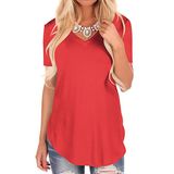 Casual Fashion Mulher Manga Curta T-shirt S