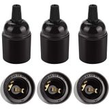 Soquete Preto E27. Lâmpada Pendente Retrô. Suporte De Lâmpada Adaptador Bakelite Sólido. Perfeito Para Decoração. Indústria E Diy. Pacote De