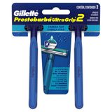 Aparelho De Barbear Descartável Gillette Ultragrip 2 C/ 2 Unidades