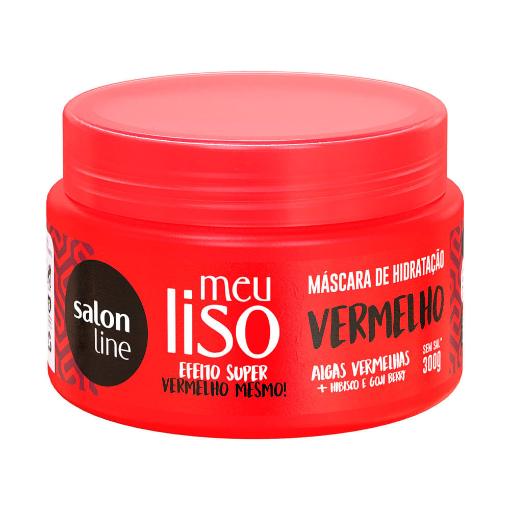 Máscara De Hidratação Salon Line Meu Liso Super Vermelho 300g