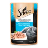 Ração Úmida Para Gatos Sheba Adulto Sabor Atum Marinado Em Sachê 85g