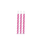 Vela Para Aniversário Romana Festa Palito Espiral Rosa 20 Unidades