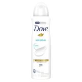 Desodorante Antitranspirante Aerosol Dove Sensitive Sem Perfume Com 150ml