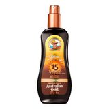 Protetor Solar Australian Gold Instant Bronzer Fps 15 Spray Gel 237g