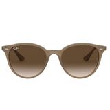 Óculos Solar Ray-ban Rb4305 6166/13 Redondo Marrom 53-19 1