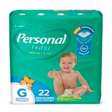 Fralda Personal Baby Protect & Sec Tamanho G com 22 fraldas descartáveis