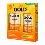 Kit Shampoo Niely Gold Nutrição Mágica Óleo De Coco + Abacate 275ml + Condicionador 175ml
