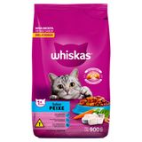 Ração Para Gatos Whiskas Adulto 1+ Anos Sabor Peixe 900g