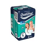Fralda Geriátrica Qualifral Regular G 8 Unidades