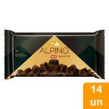 Chocolate Nestlé Alpino Black Top 85g - Embalagem Com 14 Unidades