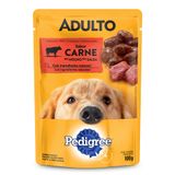 Ração Úmida Para Cachorro Pedigree Adulto Sabor Carne Ao Molho Em Sachê 100g