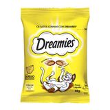 Petiscos Para Gatos Dreamies Adultos Sabor Queijo Delicioso Com 40g