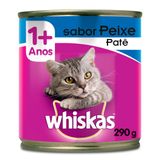 Ração Para Gatos Whiskas Adulto 1+ Anos Patê Sabor Peixe Lata 290g