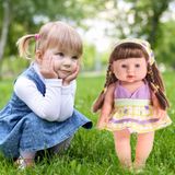 Reborn Baby Doll Soft Vinil Silicone Recém-nascido Bebê Falando T