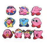 10pcs Engraçado Anime Rosa Bonito Sapatos Charmes Para Croc Sandálias Uni