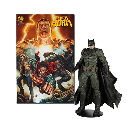 Mcfarlane Toys - Boneco Dc Direct 7in Com Quadrinhos - Preto Adam Wv1 - Batman