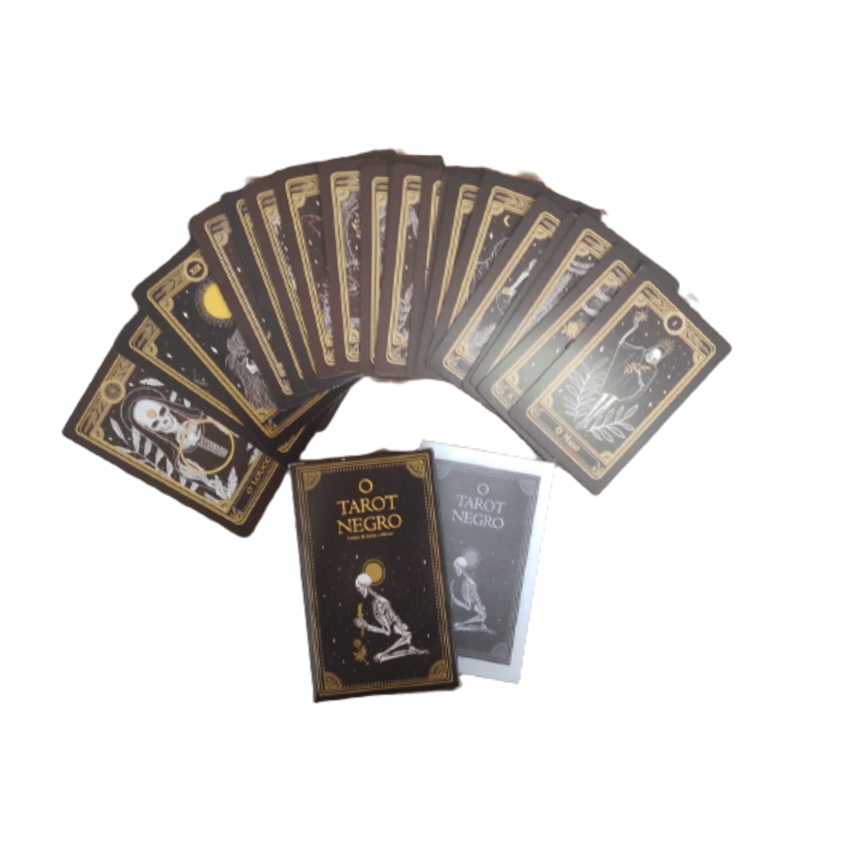 Jogo Cartas Baralho O Tarot Negro 22 Cartas Manual Promoção