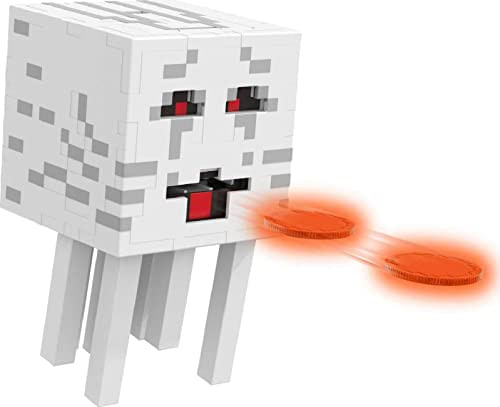 Mattel Minecraft Fireball Ghast, Personagens De Videogame Pixelizados Autênticos, Brinquedo De Ação Para Criar, Explorar E Sobreviver, Prese