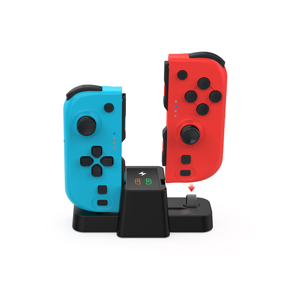 Kit De Controlador Sem Fio Dobe E Joy-con Power A Charging St