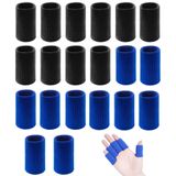 20 Protetores De Mangas De Dedo Pcs, Mangas De Dedo Esportivos Suporte De Dedo Suporte De Dedo Luvas De Polegar Elásticos Para Aliviar Dor A