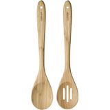 Cuisinart Verde Gourmet Bambu Sólido E Colheres Ranhuradas, 2-pack