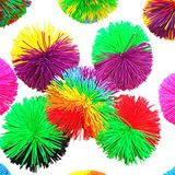 Educação Através Do Jogo 3.2inch Colorido Stringy Ball, Grosso