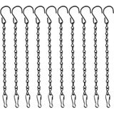 10 Pacotes 9,5 Polegadas Correntes Penduradas, Cabides De Plantas De Jardim, Para Alimentadores De Aves, Outdoors, Lotoleiros, Plantadores,