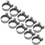10 Pacote Pesado De Aço Inoxidável Grampos De Mangueira De Aço 6mm-20mm Tamanho Opcional Para Encanamento (18-20mm)