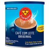 Café Com Leite Solúvel 3 Corações Original 300g