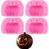 2 Pack 3d Pumpkin Silicone Mold Mini Pumpkin Mold For Halloween Thankgiving Cupcake Molds Fondant Cake Decorando Moldes De Argila Doce De Ch