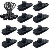 Clipes De Lona Pesados, Grampos Resistentes Ao Vento Para Toldos, Camping, Caravanas, Capas De Carros, Tampas De Piscina (10 + 10pcs)