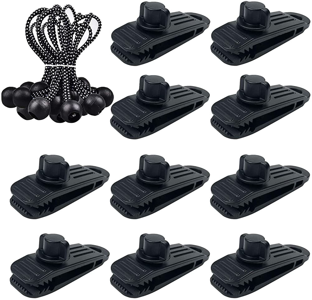 Clipes De Lona Pesados, Grampos Resistentes Ao Vento Para Toldos, Camping, Caravanas, Capas De Carros, Tampas De Piscina (10 + 10pcs)