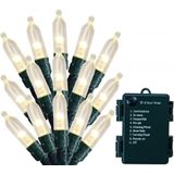 Luzes De Natal - Luzes De Corda Operadas Por Bateria 50 Contagem De Luzes Claras Led Mini Lights 8 Modos Verde Fio Mini Conjunto De Luz Com
