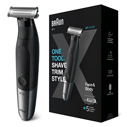 Barbeador Braun Xt5100 Com 1000ml De Lâmina E 1 Ferramenta Para Pelos Do Corpo, Barba E Axilas