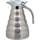 Muller Garrafa Térmica 24x15x15cm 1,2l Inox Prata Parede Dupla