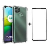 Película De Vidro 3d Motorola G9 Power + Capa Antiimpacto