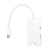 3 Em 1 Vga Adapter Thunderbolt Converter Mini Displayport D