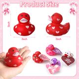 2 Polegadas Valentine Rubber Duckies Com Presente De Dia Dos Namorados