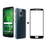 Película De Vidro 3d Motorola G6 + Capa Anti Impacto Melhor