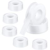 6 Rolos 12mm X 10m Fita De Vedação De Fita De Fita Ptfe Thread Ptfe Fita De Vedação Para Encanadores (branco)