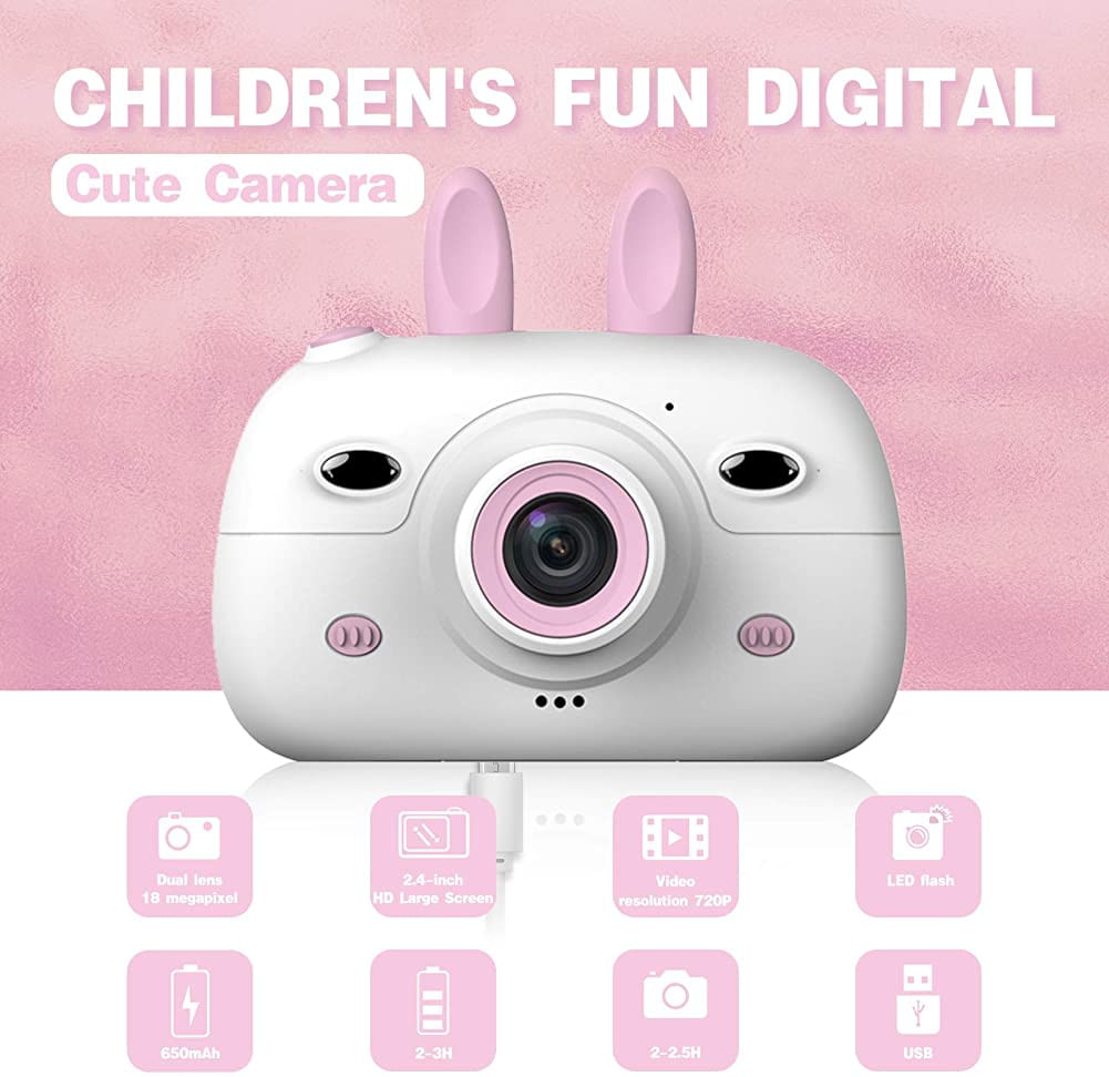 Câmera De Vídeo Aileho Kids Para Meninas Digital Câmera De Vídeo Para  Crianças Aniversário Brinquedos 3 4 5 6 7 8 9 Anos Criança Câmera 8m 1080p  Com - Carrefour