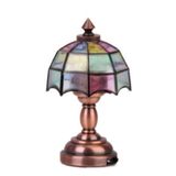 1/12 Mini Casa Miniatura Guarda-chuva Forma Abajur Led Desk